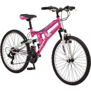 Full Dual-Suspension Mountain Bike for Kids, Featuring 15-Inch/Small Steel Frame and 21-Speed Drivetrain